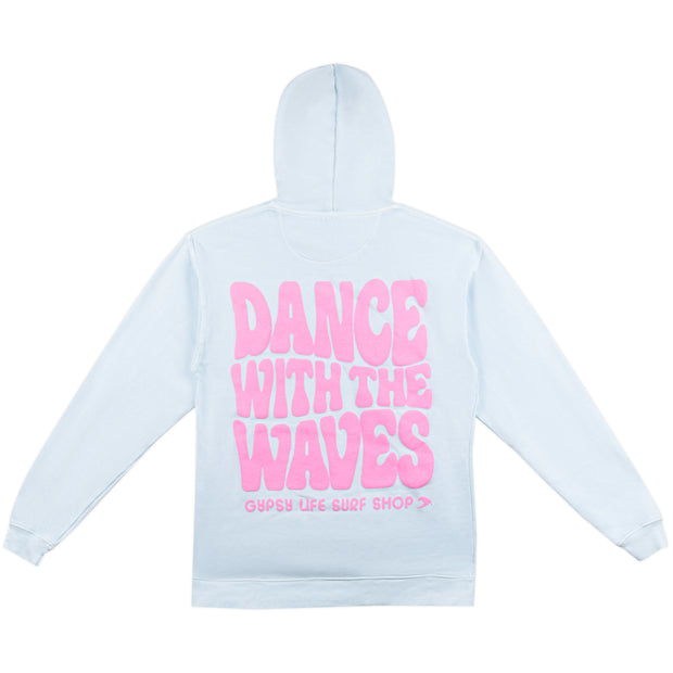 Gypsy Life Stuffed Wave Puff Hoodie - Powder