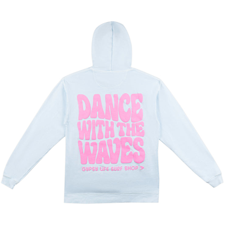 Gypsy Life Stuffed Wave Puff Hoodie - Powder