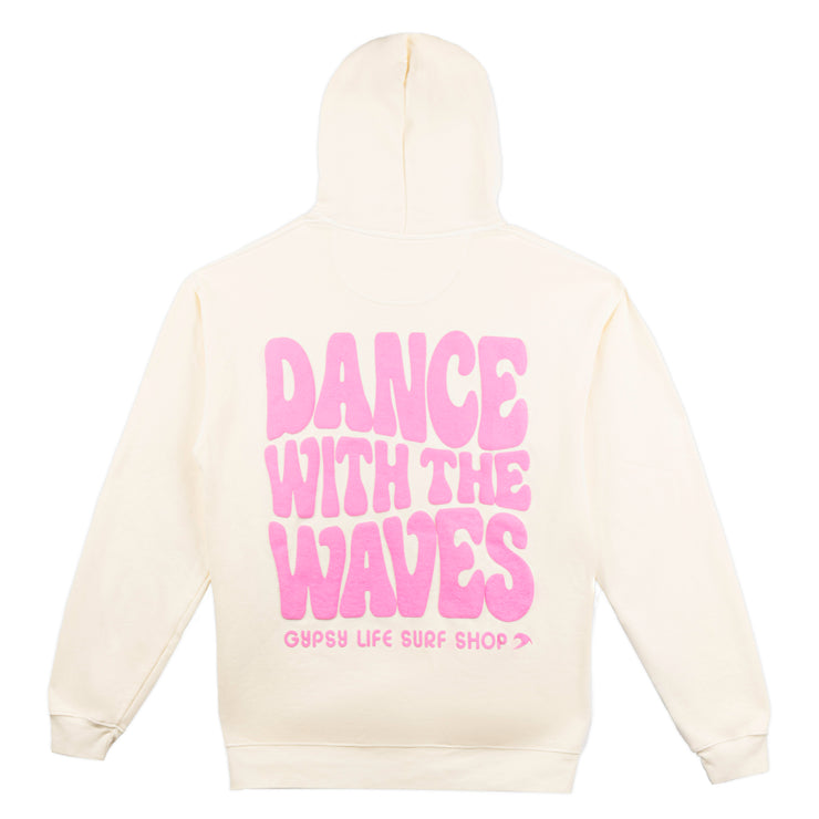 Gypsy Life Stuffed Wave Puff Hoodie - Ivory