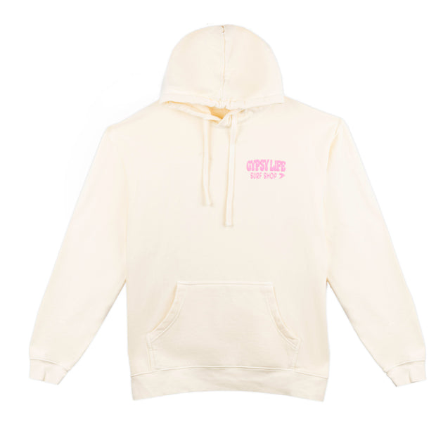 Gypsy Life Stuffed Wave Puff Hoodie - Ivory