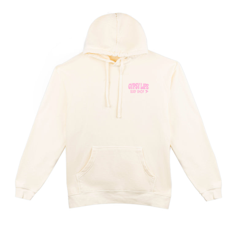 Gypsy Life Stuffed Wave Puff Hoodie - Ivory