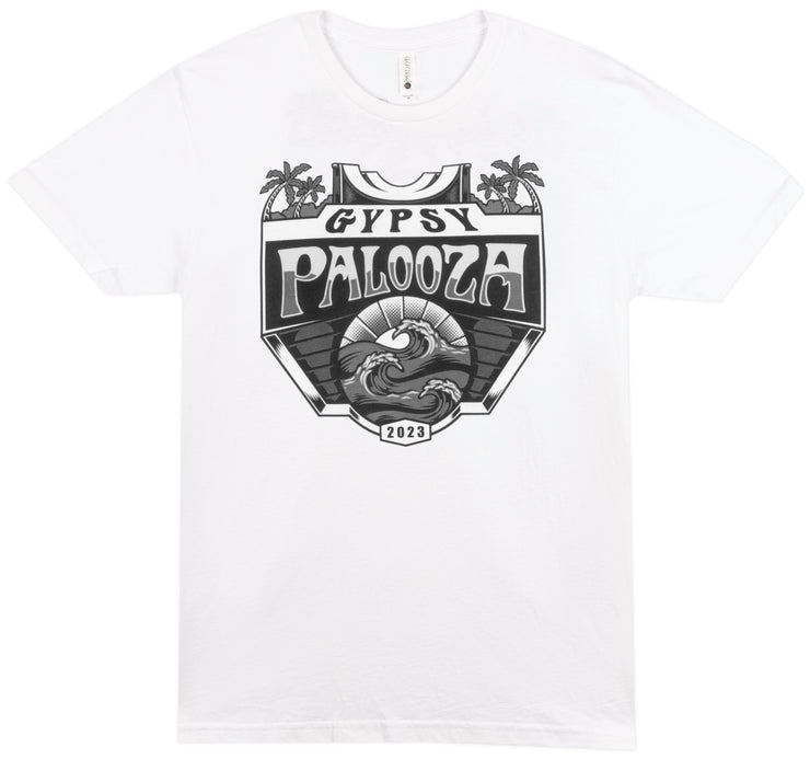 Gypsy Palooza Logo Tee- Black and White