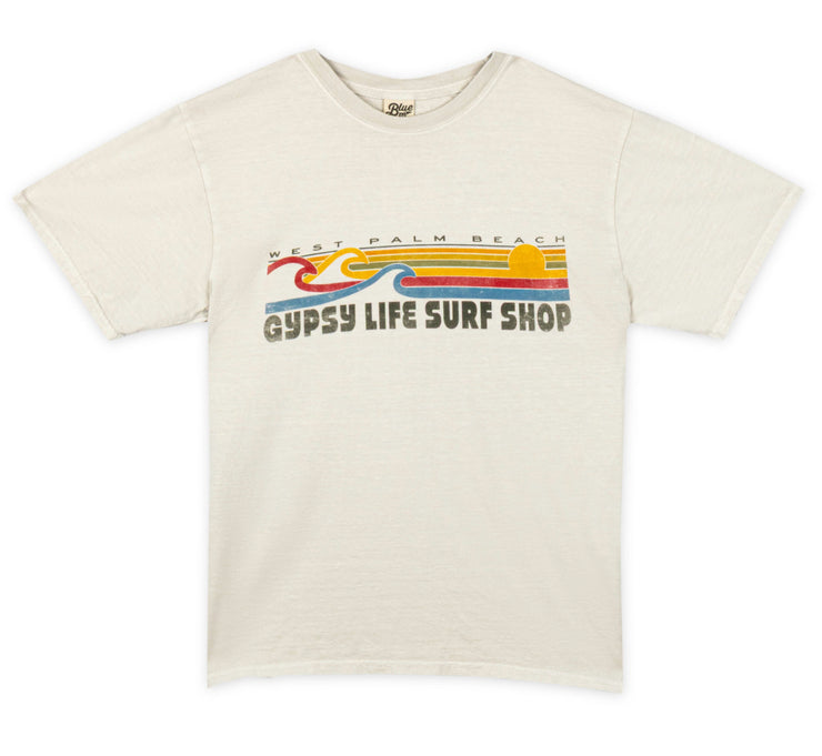 Gypsy Life Epic Entrance Palms Tee - Cement
