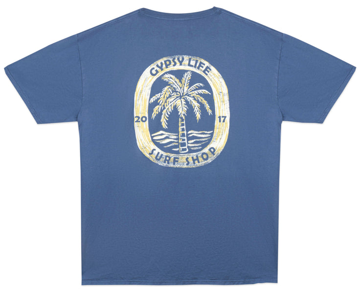 Unbriel Palm/Wave Gypsy Life Tee - Shadow