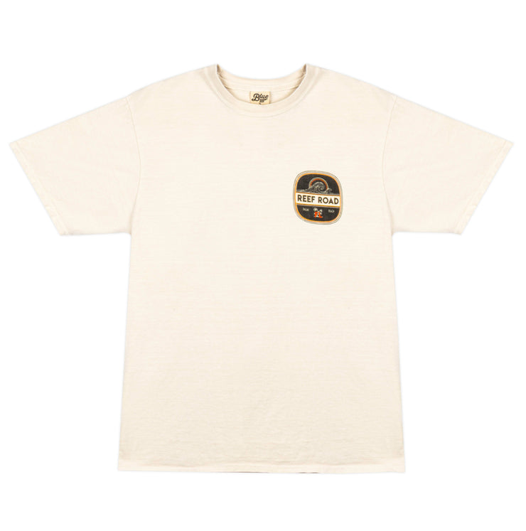 Gypsy Life Surf Shop - Dyed Ringspun Tee - Road Home Wave - Cappuccino