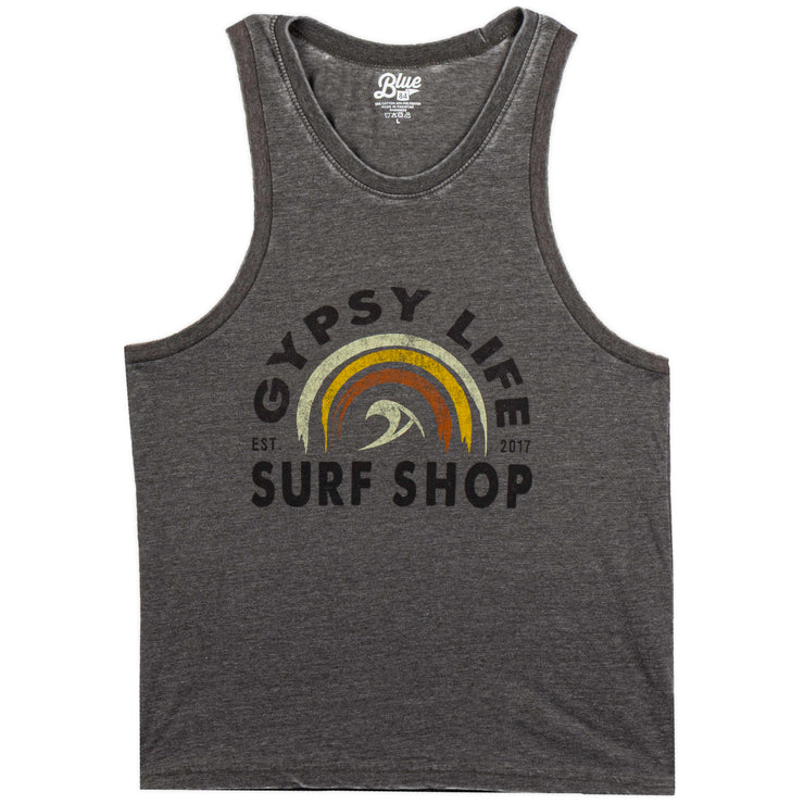 Gypsy Life Piping Hot Wave Tank - Burnout Wash - Charcoal