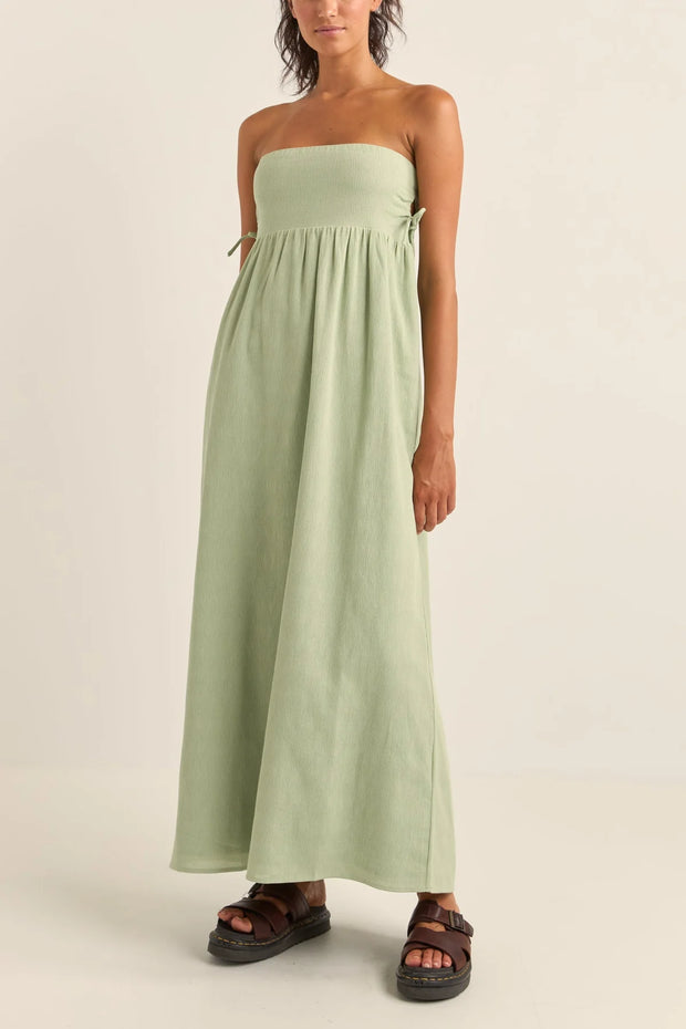 Zali Tie Side Maxi Dress - Sage