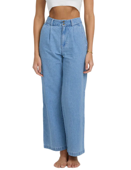 Wave Washed Pants - Sea Blue