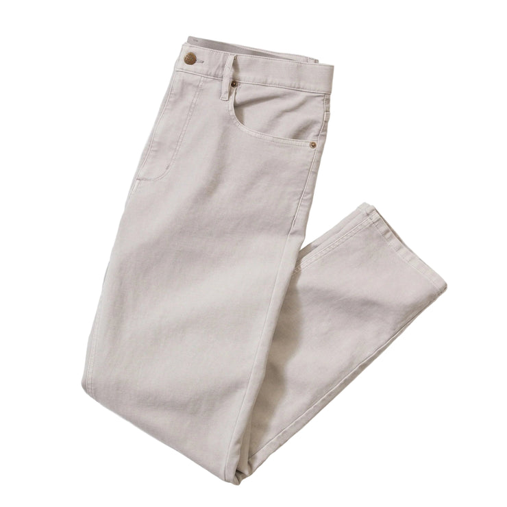Flex Terry Slim Straight Pant - Light Grey