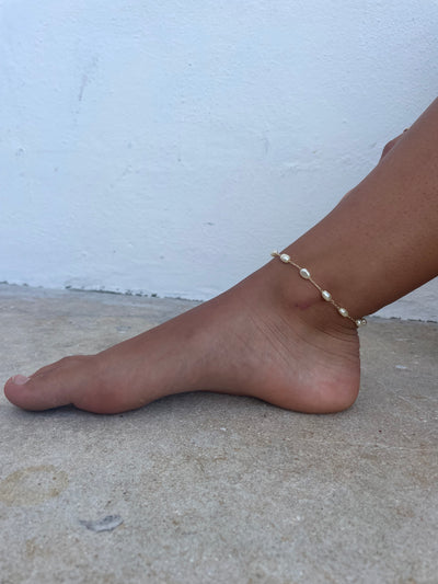 Gypsy Life Natural Pearl Anklet