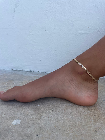 Gypsy Life Detailed Gold Chain Anklet