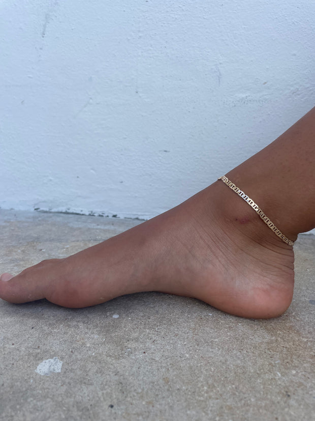 Gypsy Life Detailed Gold Chain Anklet