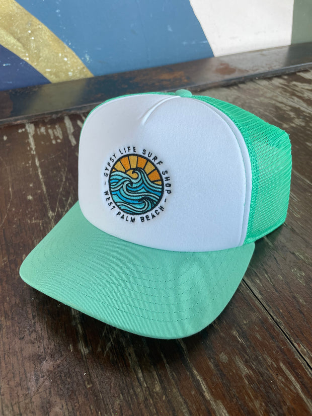 Gypsy Life Foamy Trucker Hat - Seafoam