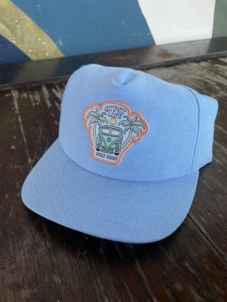 Gypsy Life Van Trucker Hat - Carolina Oxford