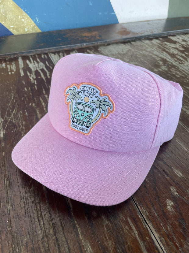 Gypsy Life Van Trucker Hat - Pink Oxford