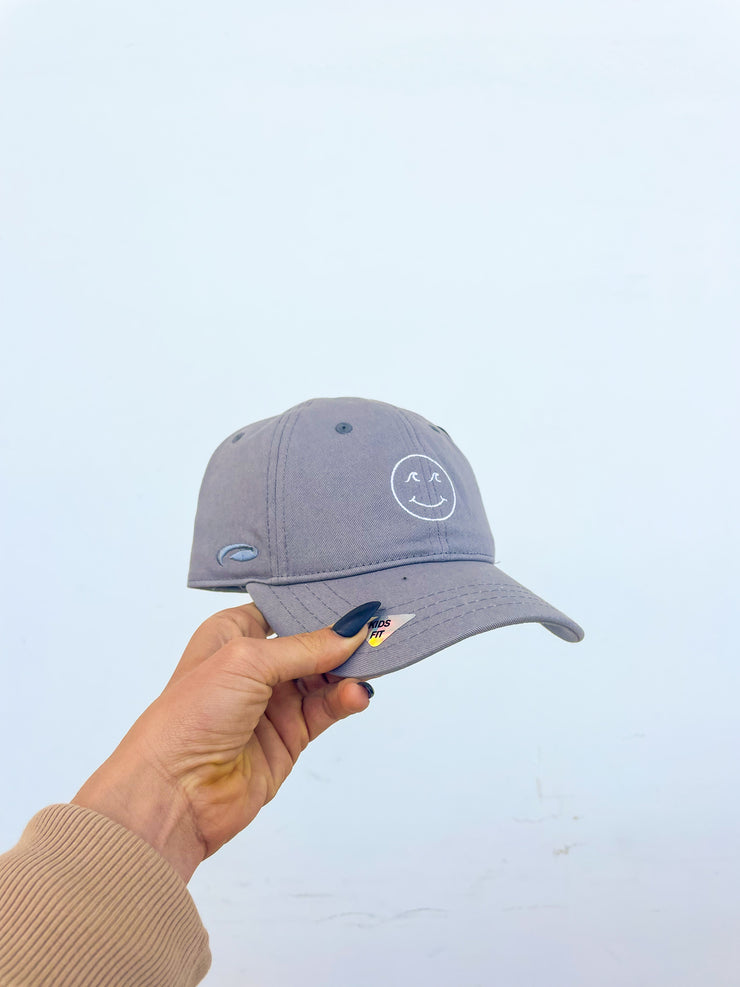 Kids Smiley Dad Hat - Metal