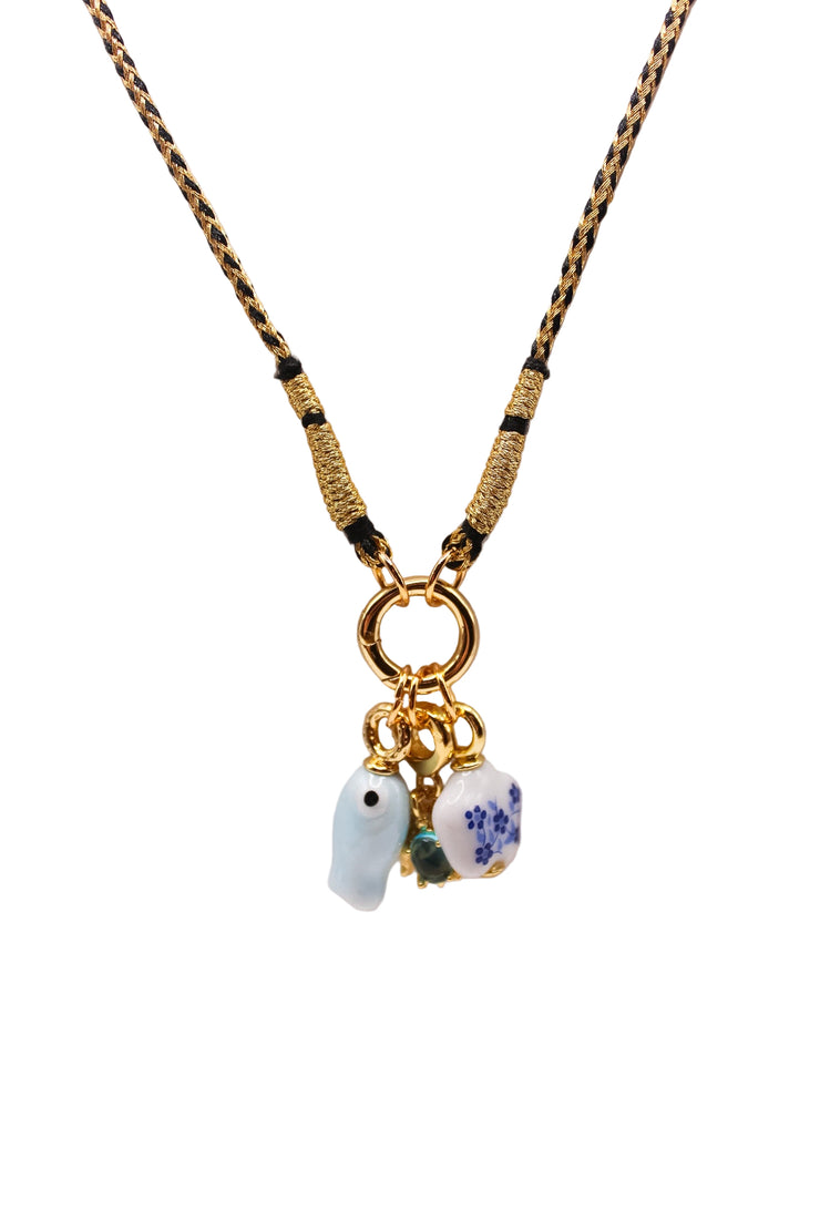 Gypsy Life Braided Rope Charm Necklace - Assorted