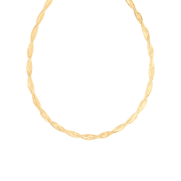 Gypsy Life Twisted Herringbone Necklace