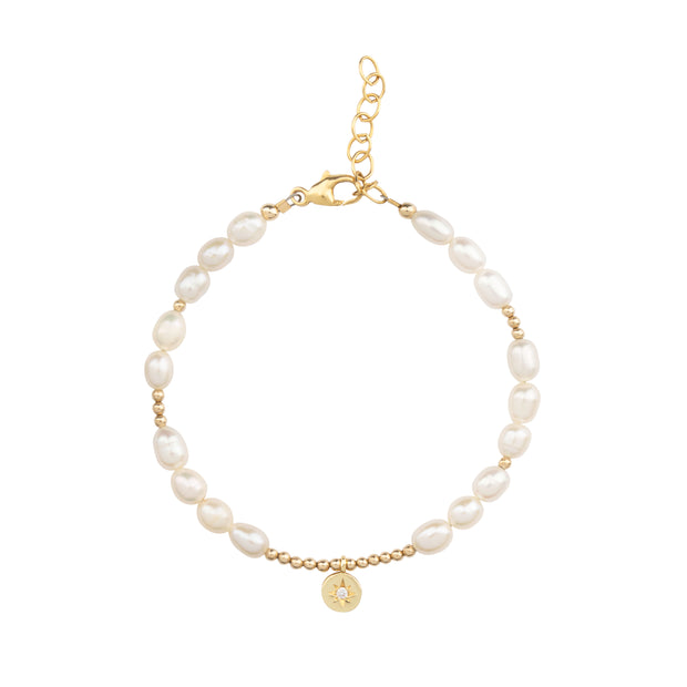 PEARL STAR CHARM BRACELET