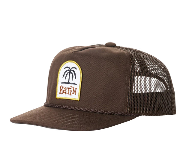 K-Palm Trucker Hat - Dark Brown