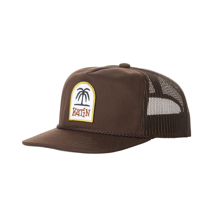 K-Palm Trucker Hat - Dark Brown