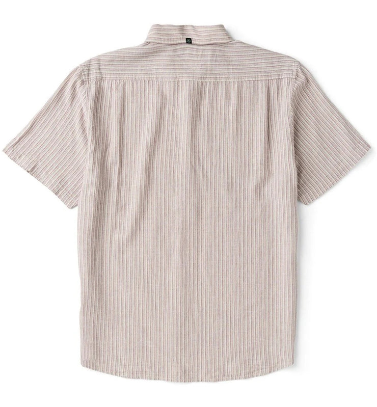 J Linen Short Sleeve Shirt - Plum
