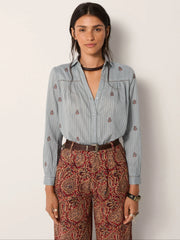 Amrit Blouse - Dusty Blue