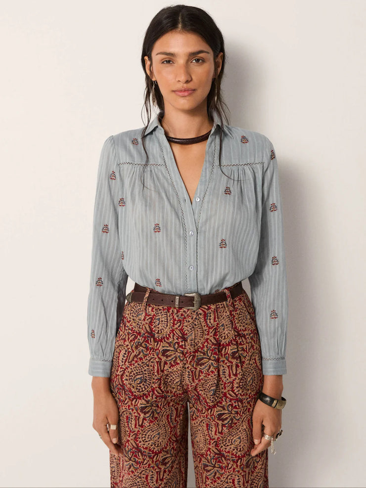 Amrit Blouse - Dusty Blue