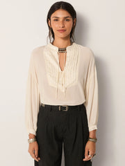 Giovanni Blouse - Tuxedo Pearl