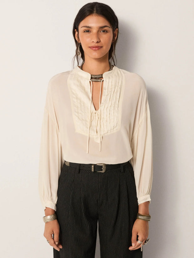 Giovanni Blouse - Tuxedo Pearl