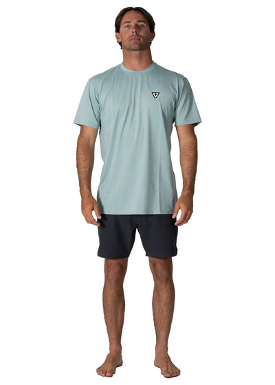 Twisted Eco Short Sleeve Sun Shirt - Sea Green Heather