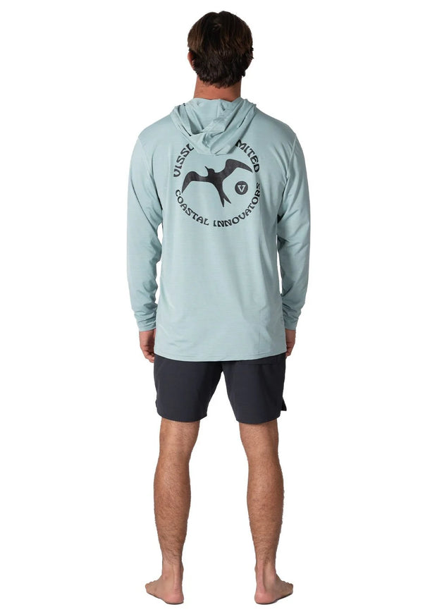 Twisted Eco Hooded Long Sleeve Sun Shirt - Sea Green