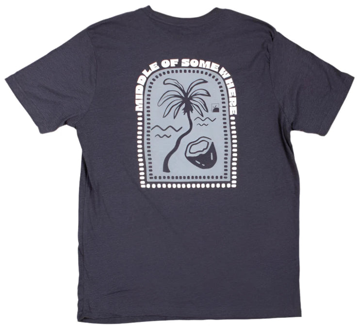 Middle of Somewhere Tee - Navy