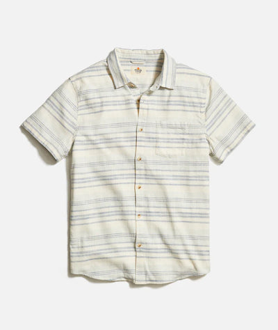 Classic stretch Selvage Shirt - Cool Baja Stripe