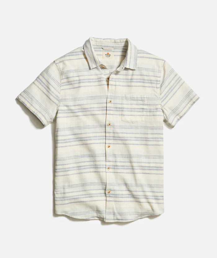 Classic stretch Selvage Shirt - Cool Baja Stripe