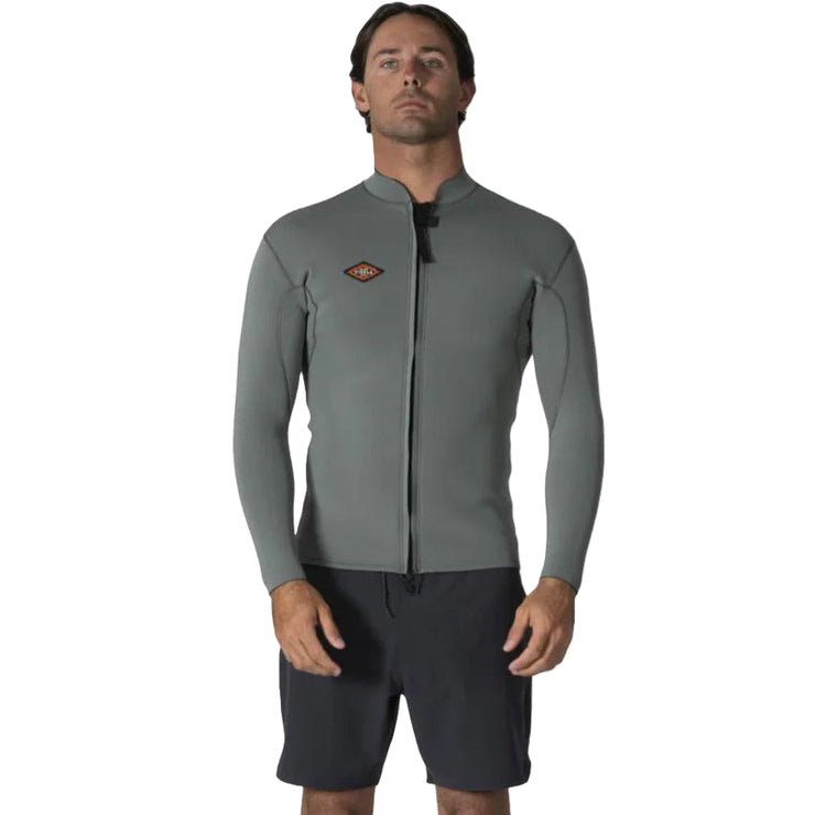 Solid Sets 2MM Front Zip Jacket - Moss