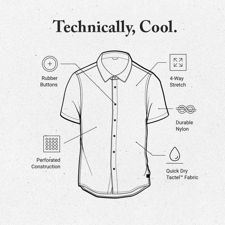 Bless Up Breathable Stretch Shirt - Stripe Dusty Blue