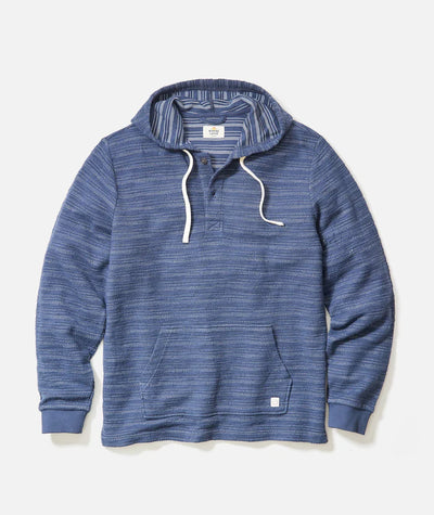 Portola Beach Hoodie - Navy/Natural Stripe