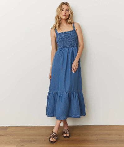 Selene Maxi Dress - Medium Wash
