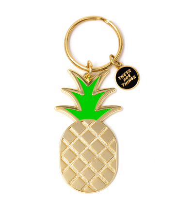 Pineapple Enamal Keychain