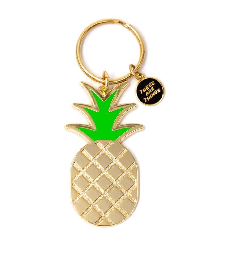 Pineapple Enamal Keychain