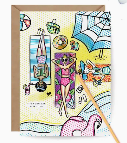 Birthday Card - Paint with Water - Assorted
