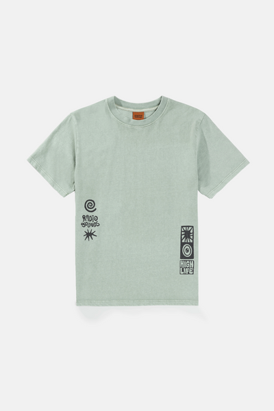 High Life Vintage SS T Shirt - Seafoam