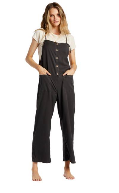 Beach Cruiser Overalls - Off Black 1