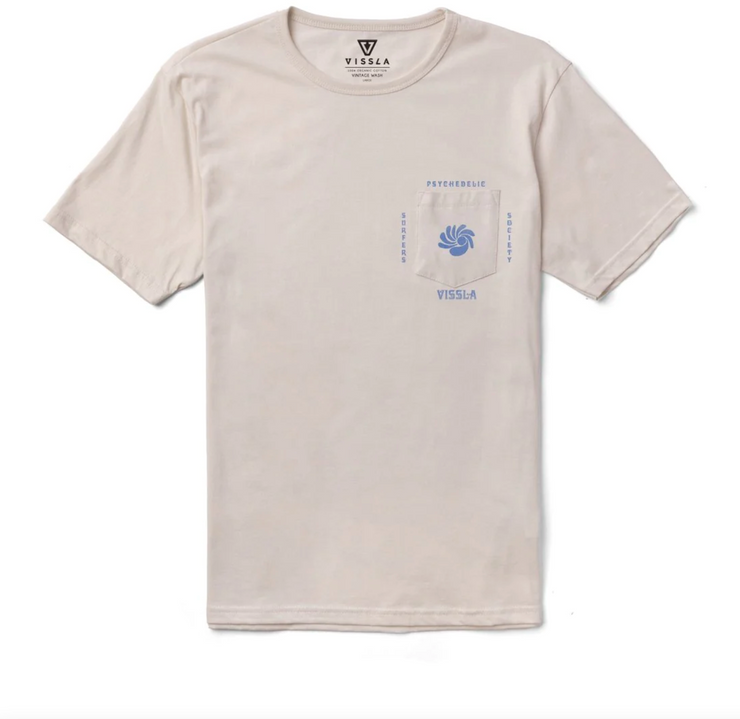 Tulum Town Pocket Tee - Bone