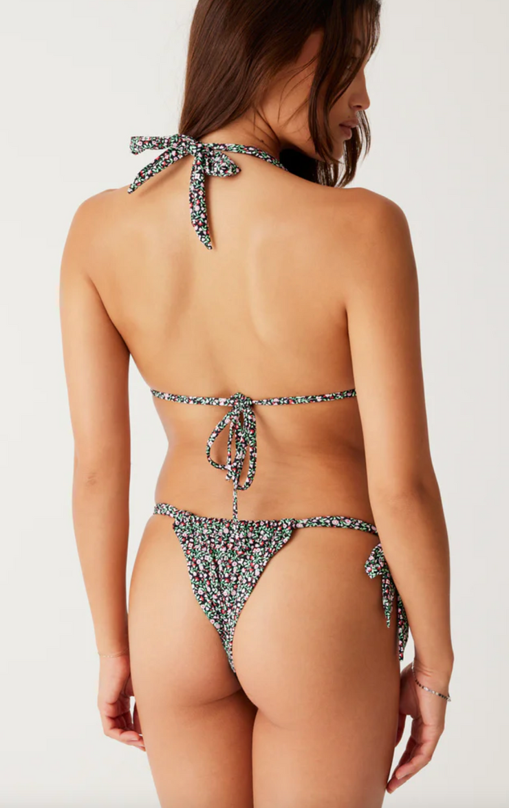 Kealy Tie Side Cheeky Bikini Bottom - Summer Nights