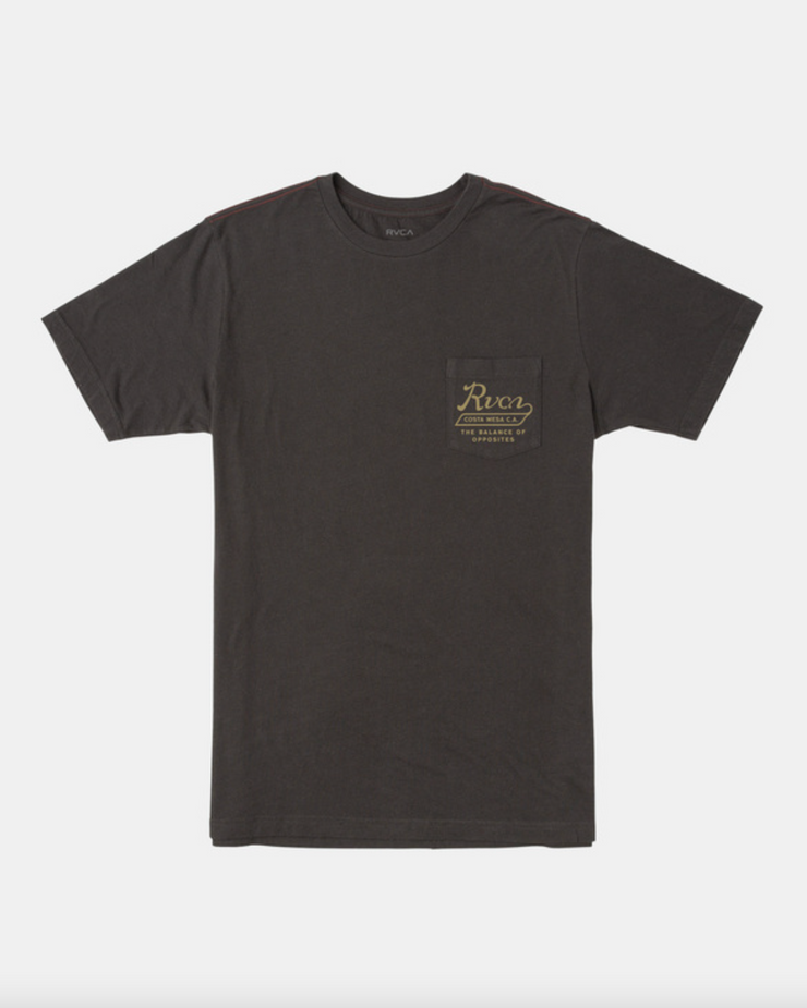 Valley Script T-Shirt - Pirate Black