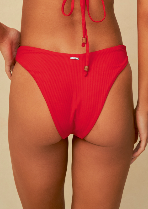 Splendour Bikini Bottom - Scarlet Red