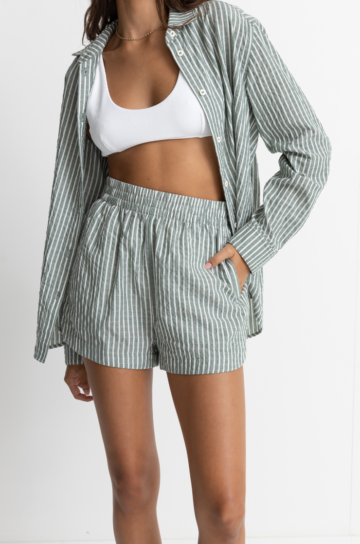 Stevie Stripe Short - Green