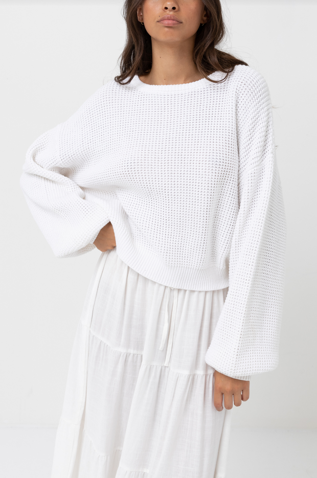 Classic Knit Jumper - White